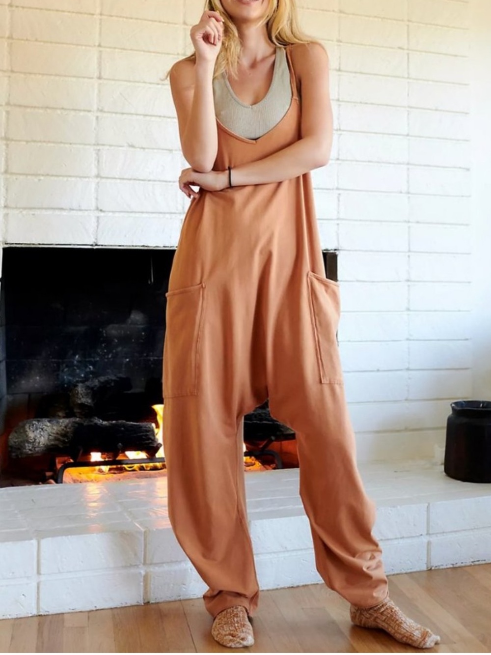 Free People Movement Hot Shot Onsie Size XS In Toasted Coconut EUC